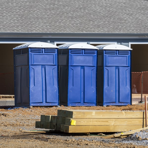 how often are the porta potties cleaned and serviced during a rental period in Dryden WA